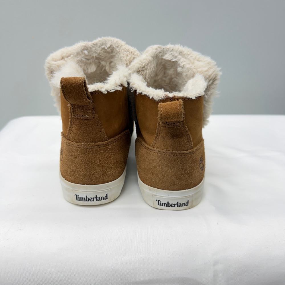 Timberland Skyla Bay Women's 7 Leather Faux Fur Lined Booties A2KWN A83118 - Picture 5 of 8